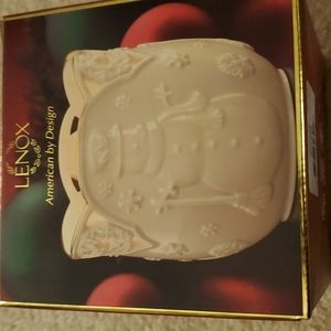 NIB! Lenox Merry Lights Snowman Votive